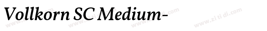 Vollkorn SC Medium字体转换 Vollkorn SC Medium字体转换